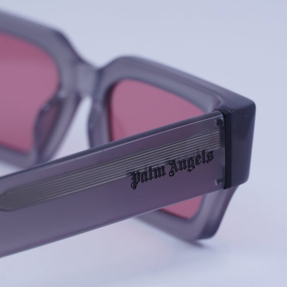 Palm Angels PERI086 HYDE 0921 Sunglasses Grey Rectangle Frame, Cameo Lenses - Picture 10 of 11